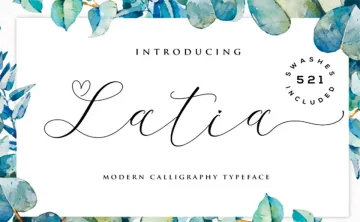 Latia Calligraphy Font