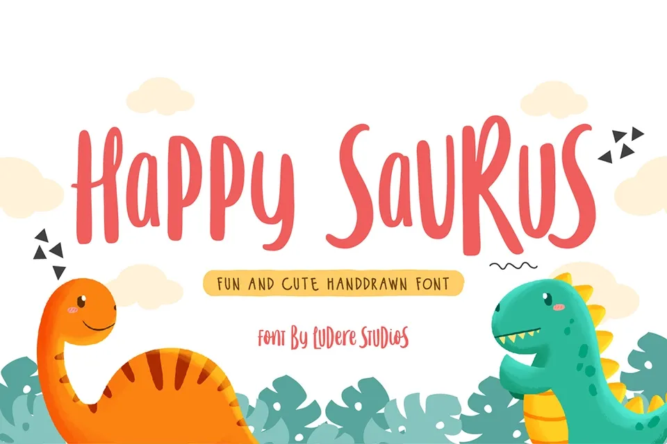 LD Happy Saurus Font