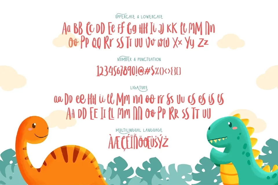 LD Happy Saurus Font