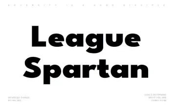 League Spartan Font