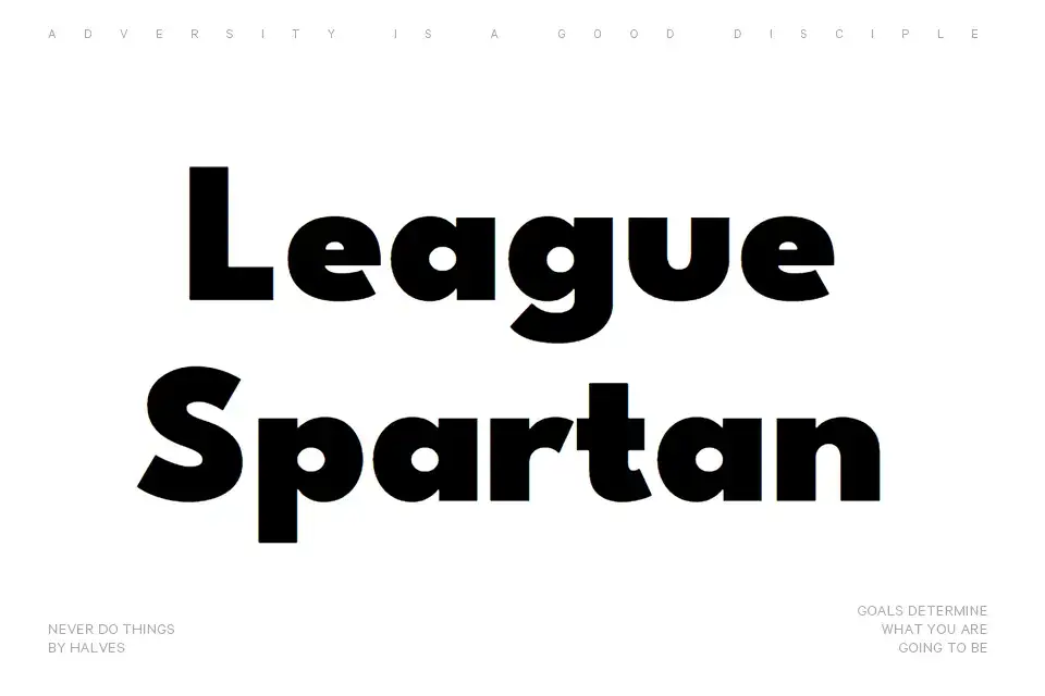 League Spartan Font Family