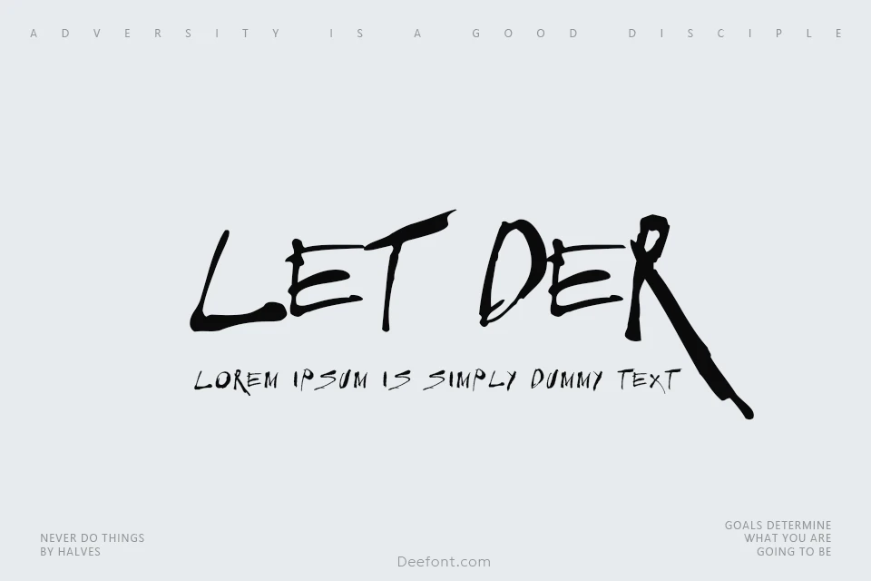 Let Der B Carnage!!! Font