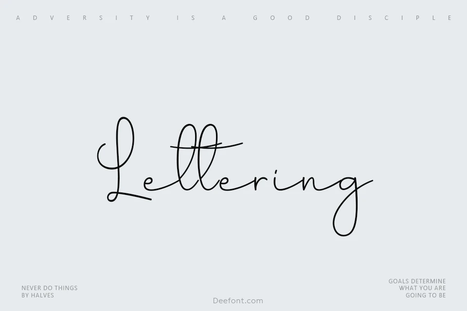 Lettering Font