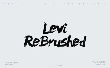 Levi ReBrushed Font