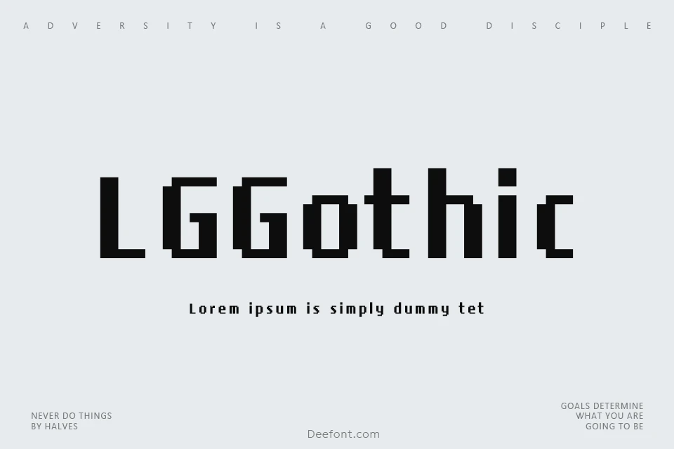 LG Gothic Font