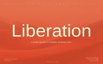 Liberation Sans Font