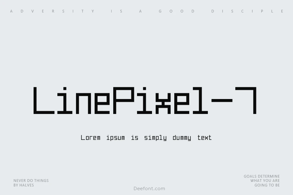 Line Pixel-7 Font