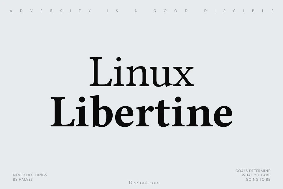 Linux Libertine Font Family