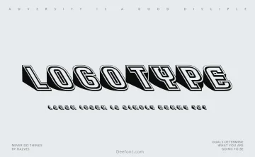 Logotype 3D Font