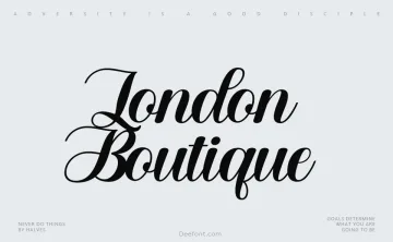 London Boutique Font