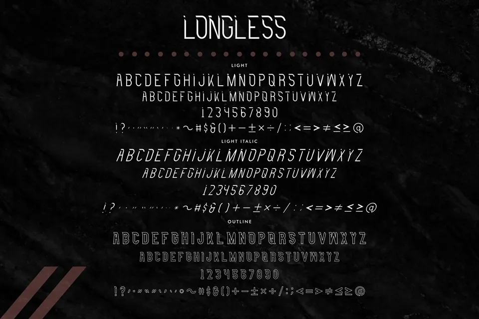 Longless Font Family