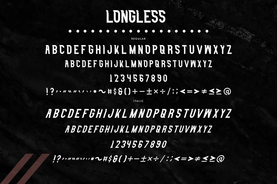 Longless Font Family