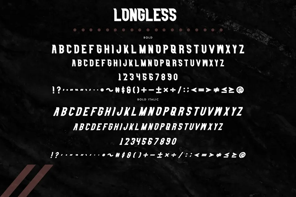 Longless Font Family