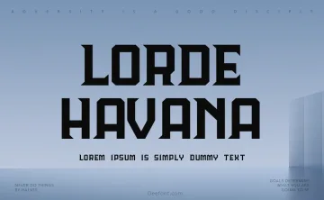 Lorde Havana Font