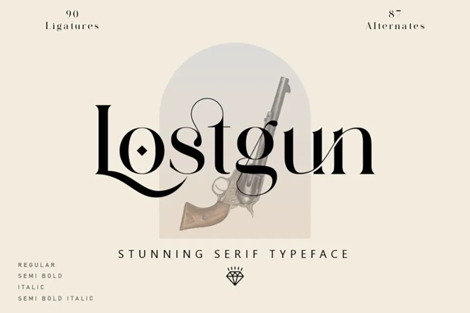 Lostgun Font