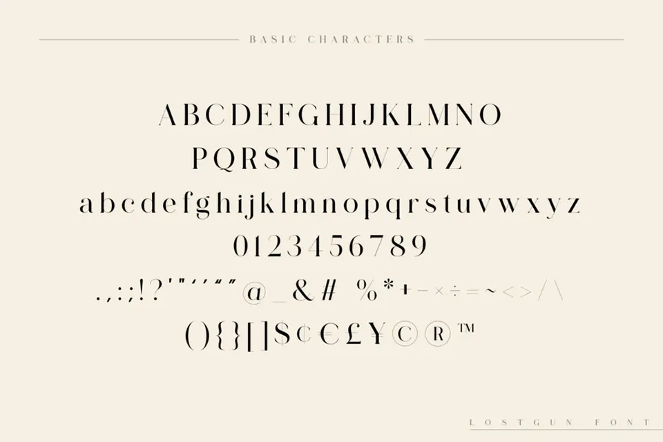 Lostgun Font