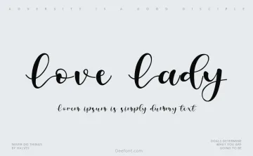 Love Lady Font