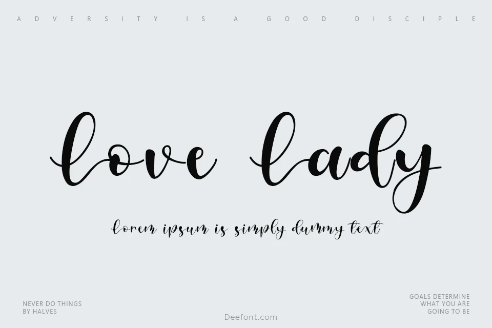 Love Lady Font