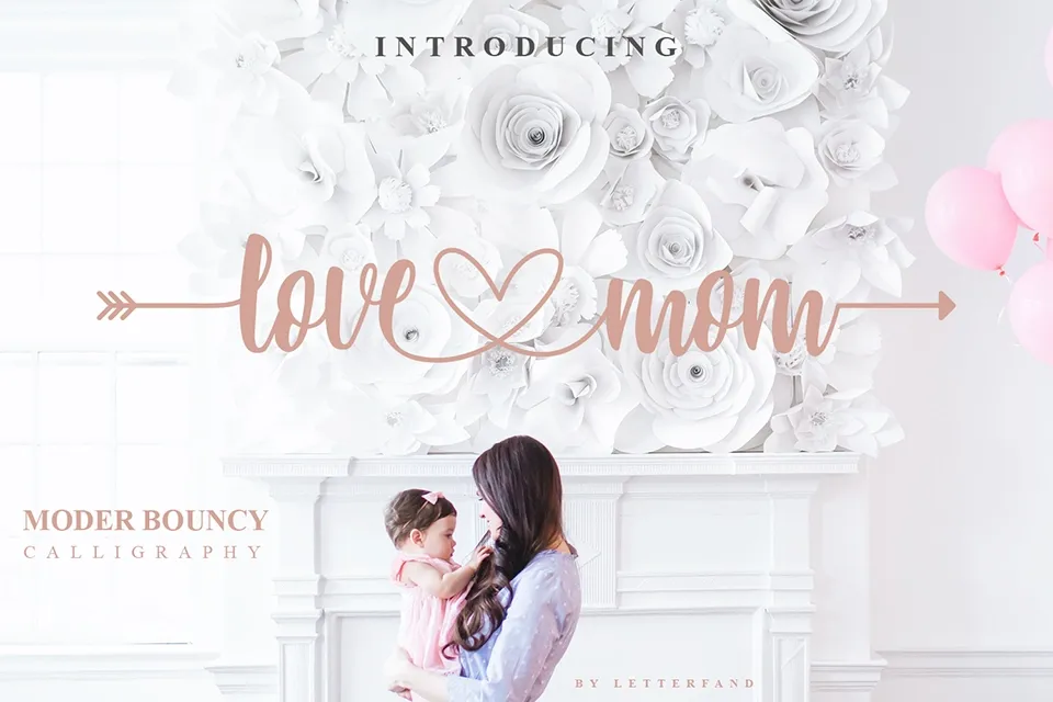 Love Mom Font