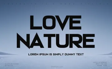 Love Nature Font