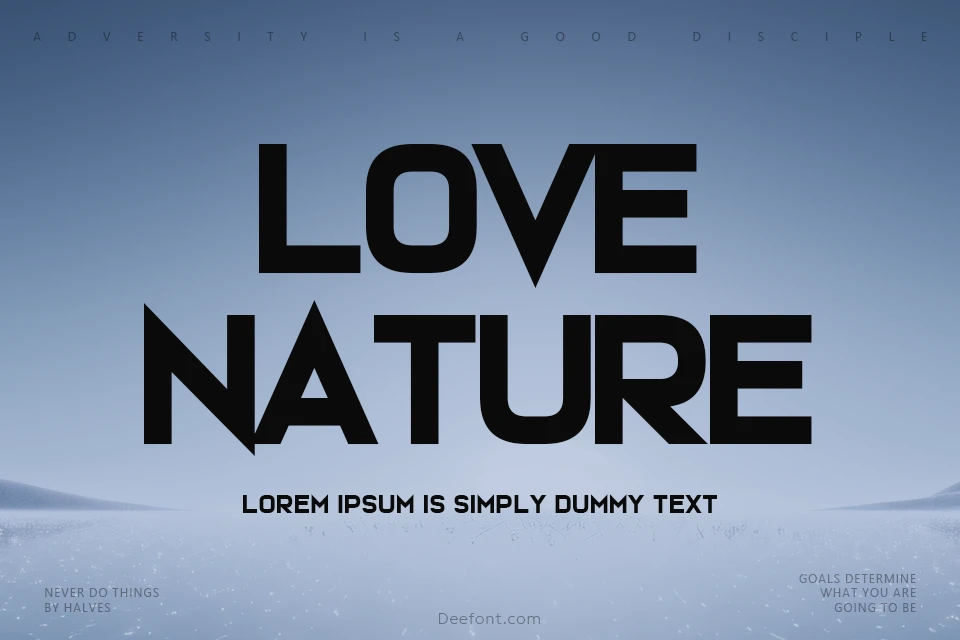 Love Nature Font