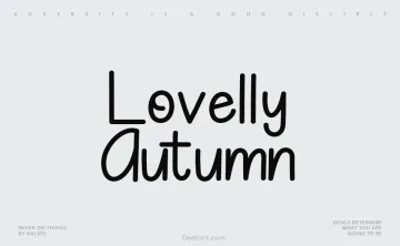 Lovelly Autumn Font