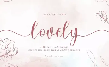 Lovely Script Font