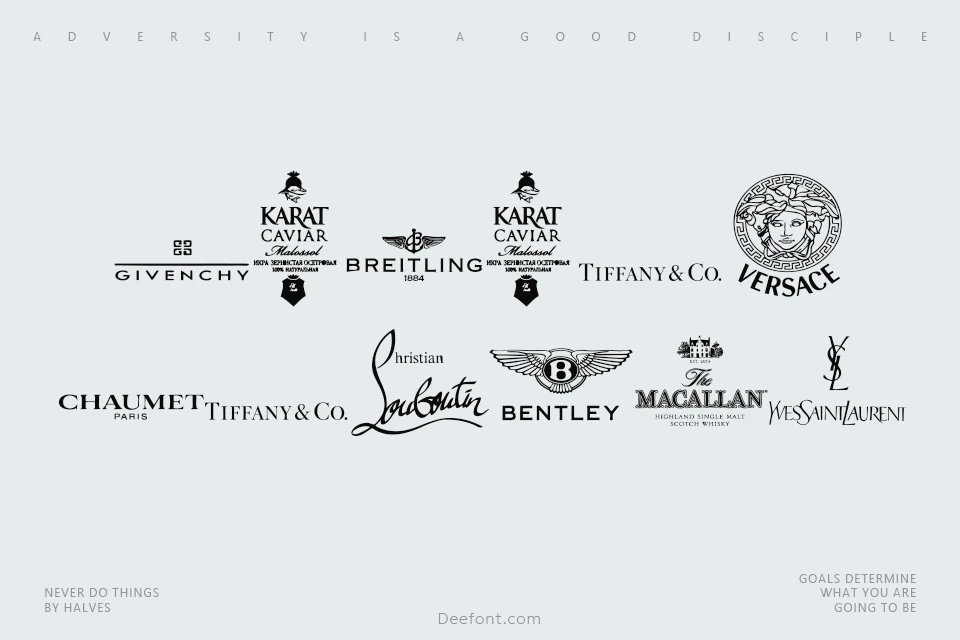 Luxury Brands Font