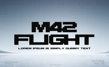 M42 Flight 721 Font