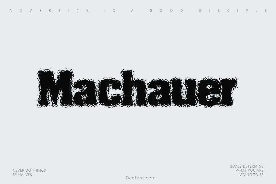 Machauer Font