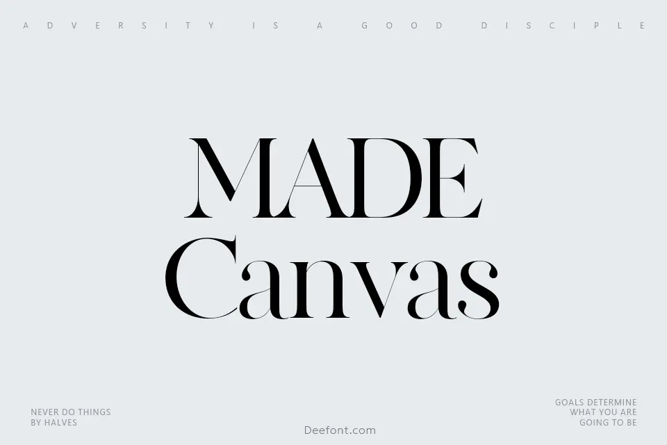 MADE Canvas Font Family