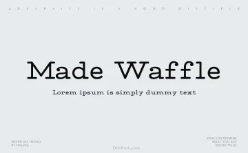 Made Waffle Slab Font