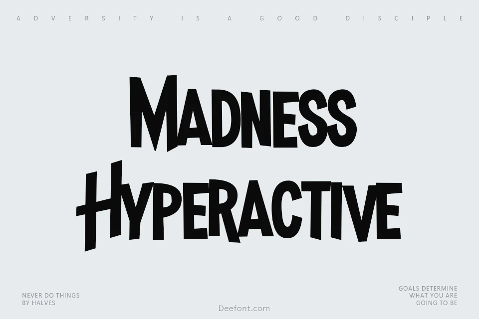 Madness Hyperactive Font