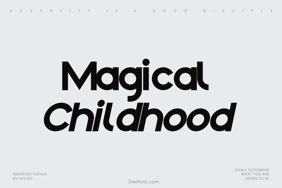 Magical Childhood Font Family