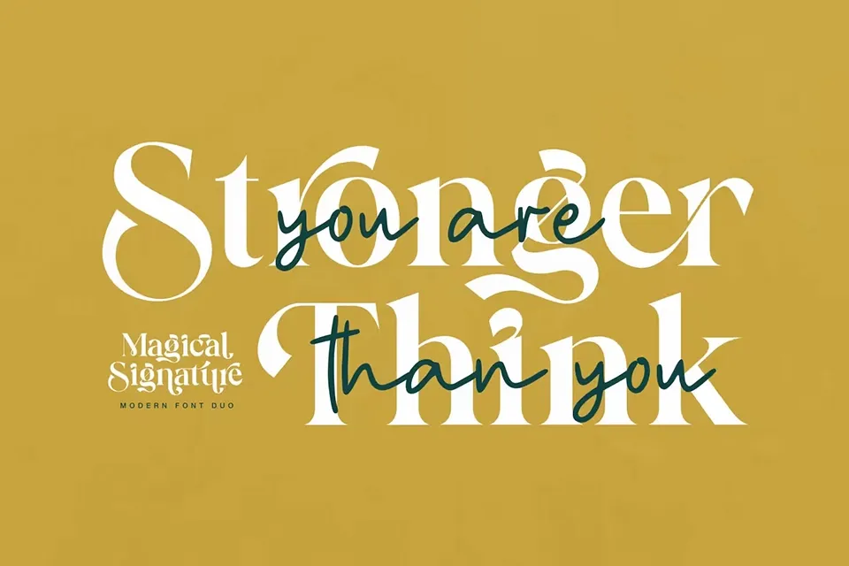 Magical Signature Font