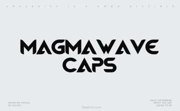 Magmawave Caps Font