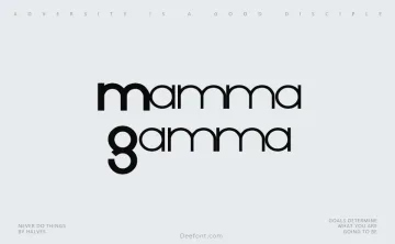 Mamma Gamma Font