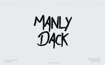 Manly Dack Font