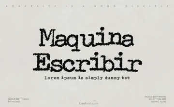 Maquina de Escribir Font