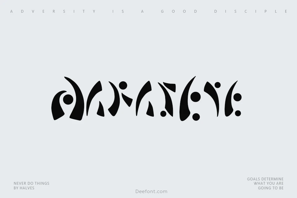 Mara's Eye Font