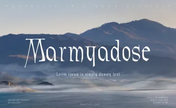 Marmyadose Font