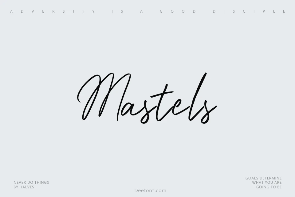 Mastels Font