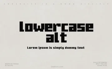 MC Ten Lowercase Alt Font