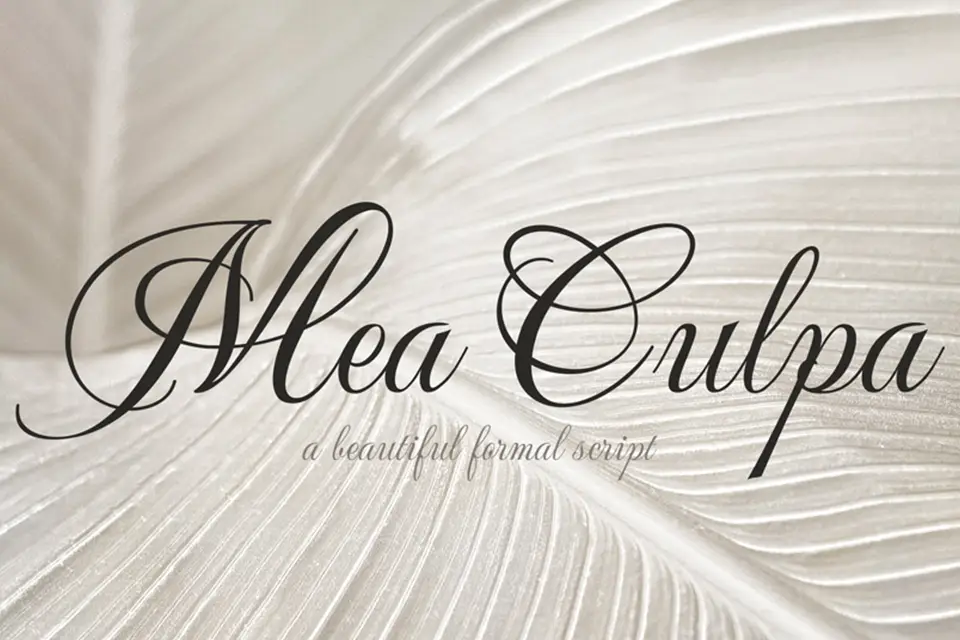 Mea Culpa Font