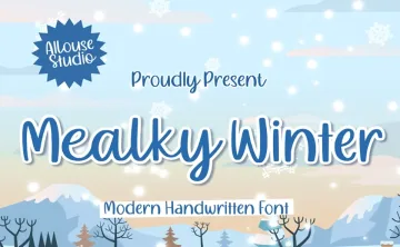 Mealky Winter Font