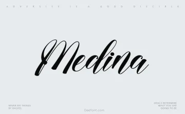 Medina Script Font