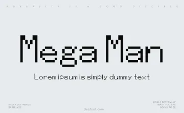 Mega Man ZX Font