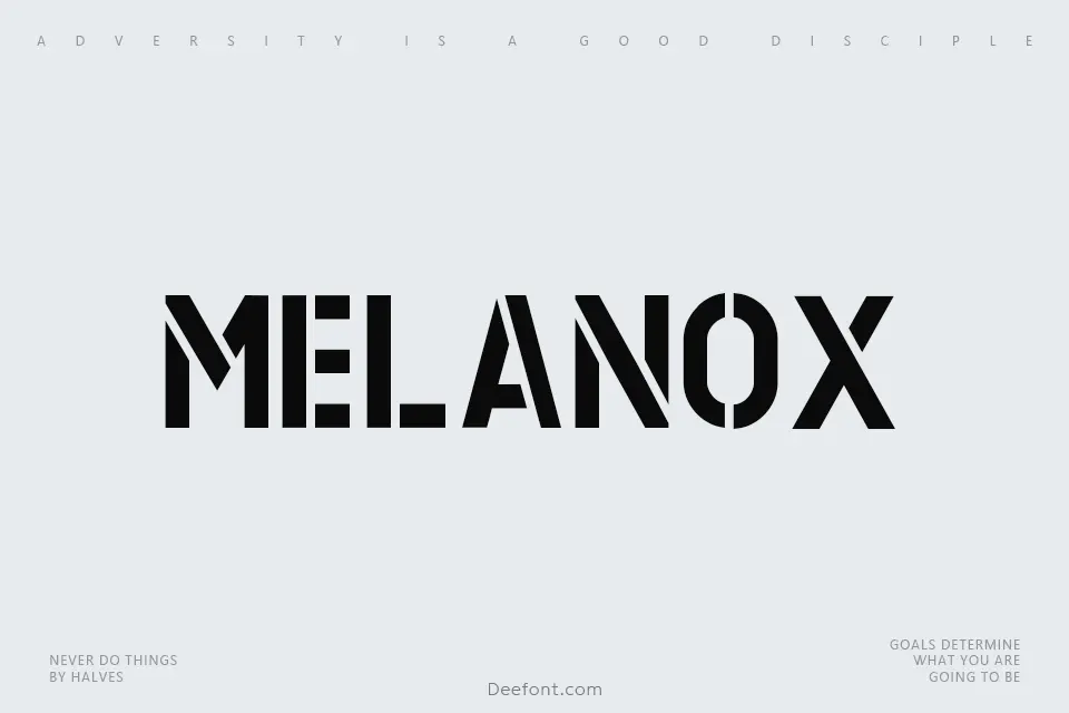 Melanox Font