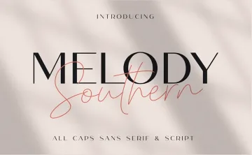 Melody Southern Font Duo