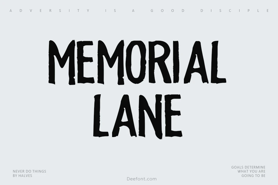 Memorial Lane Font